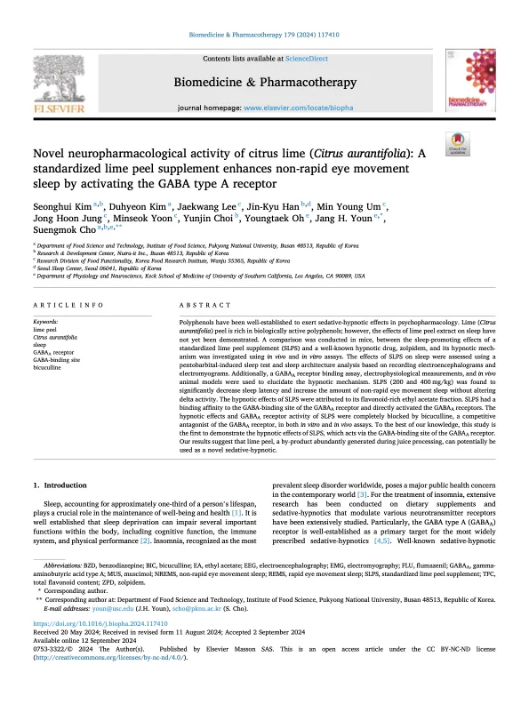 Preclinical study publication first page