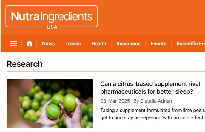 Can a citrus-based supplement rival pharmaceuticals for better sleep?
